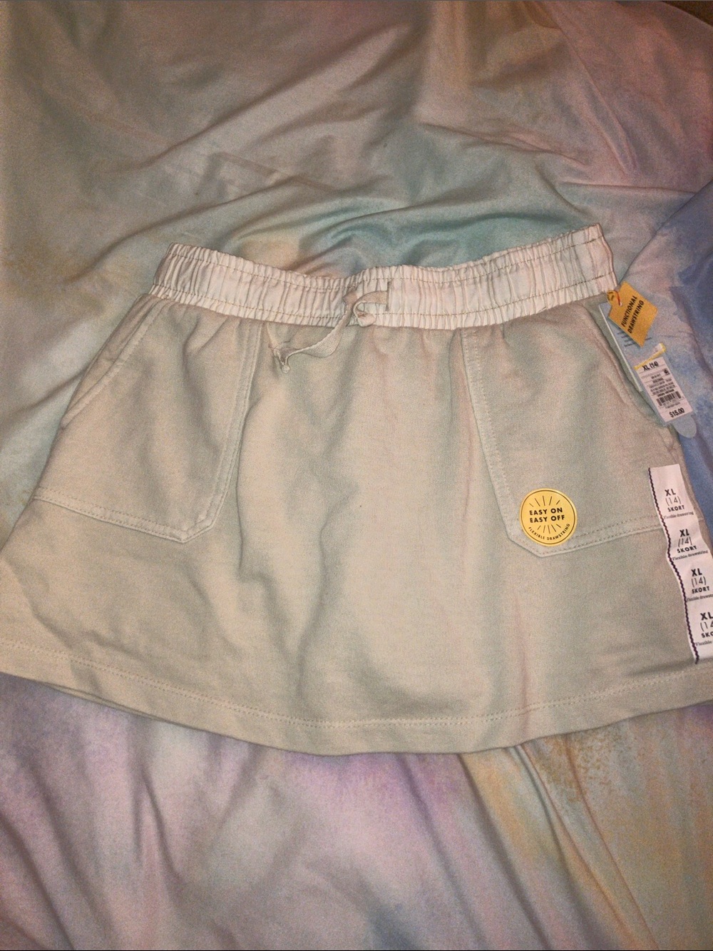 Cat & Jack Light Beige Skort with Elastic Waistband